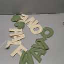 Sage Green Heart 1/2 Way to One Birthday Decoration Pre-Strung Handmade Felt Half Way To One Sign Banner for 6 Months Birthday Baby Boy Girl Neutral Decorations Party Nursery Home Wall Fireplace Decor