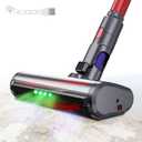 Quick-Release Motorhead Cleaner Head with LED Lights for Dyson V7 V8 V10 V11 V15 Vacuum Cleaners - For Hardwood Floor & Carpets,Replacement Parts for SV10 SV11 SV12 SV14 Bristle Roller Brush