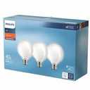 Philips 3.8-Watt (40-Watt) G25 LED Light Bulb - Soft White (2700K), 3 pk