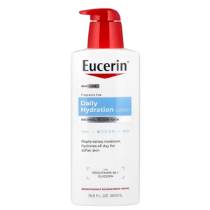 Eucerin Daily Hydration Body Lotion for Dry Skin, Unscented Body Moisturizer, Mothers Day Gifts, 16.9 Fl Oz 
