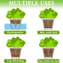 Halatool 8LB Clay Pebbles for Plants 4mm-16mm Lightweight Hydroton Leca Balls for Indoor Potted Plants Hydroponics Gardening Orchids Drainage Decoration Aquaponics