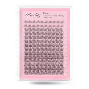 Flare Lashes With Invisible Band DiyNatural Eyelash Extension Bond SealEyelash Glue and Lash Remover Beginner FriendlyIndividual Lashes Waterproof and Long lastingMakeup For Girl Cosmetic.