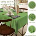 HX&OD Rectangular Tablecloth Cationic Fabric Waterproof Stain Resistant Wrinkle-Resistant for Home/Decoration/Party/Buffet/Wedding/Dining Room/Camping