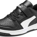 PUMA Kids Boys Rebound Layup Lo Lace Up Sneakers Shoes Casual - Black 3 US