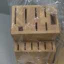 Alata 15-Piece Knife Set with Block, Razor-Sharp,Kitchen Knife Set, Forged Triple Rivet Stainless Steel Knife Block Set (Black)