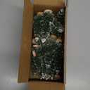 30pcs Mini Christmas Trees, Artificial Christmas Pine Tree Mini Bottle Brush Trees Tabletop, Small Sisal Trees with Wooden Bases, Xmas Holiday Home Decor (Green-A)