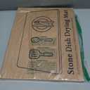 Quick Dry Stone Drying Mat for Kitchen Counter, Water-Absorbent Diatomaceous Dish Drying Mats, Multi-Purpose Stone Drying Tray for Cups Dishes Bottles