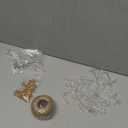 Geiserailie 47 Pieces Small Tiny Glass Spell Jars Bottle with Cork Stopper Witchy Gifts Witchcraft Supplies Wishing Bottles with Eye Screws Funnel Rope for DIY Crafts(Transparent, Style A)