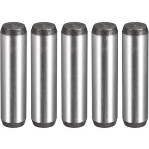 uxcell 3/8-Inch x 1-1/2-Inch Dowel Pins, Heat Treated Alloy Steel for Extra Hardness, Bright Finish and Accurate Alignment 5pcs