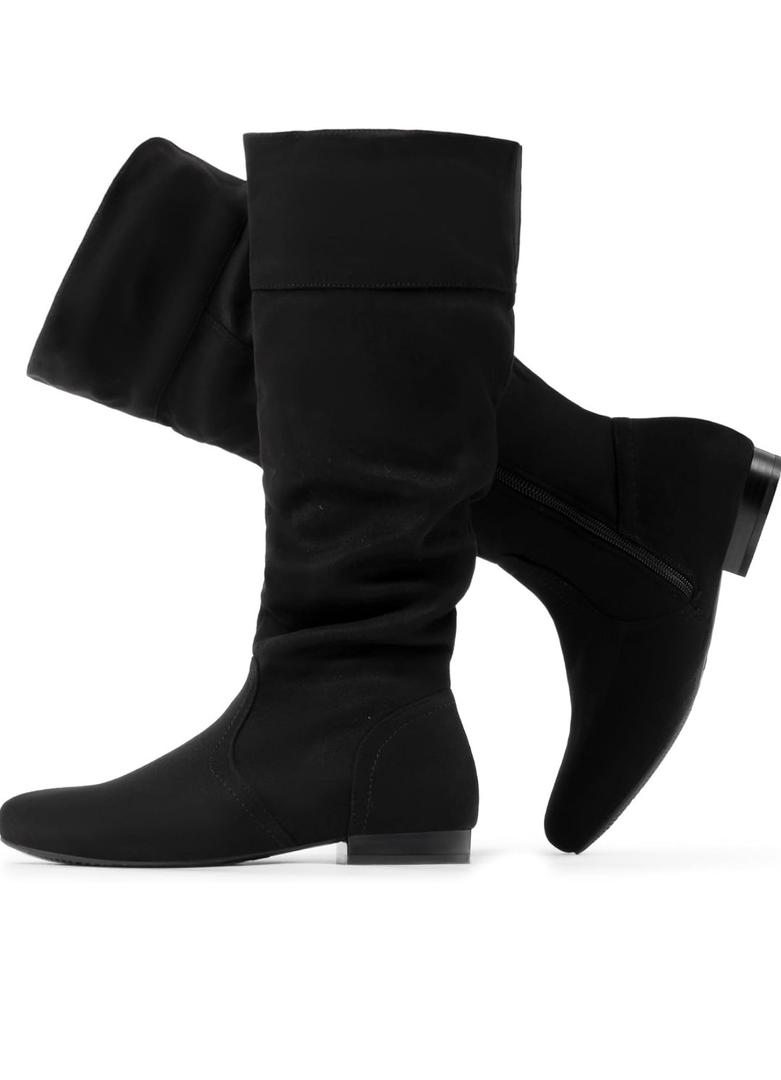 DREAM PAIRS Women's Wide Calf Knee High Pull On Fall Weather Winter Boots, 9