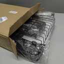 Lyellfe Dish Drying Rack, Rust-Proof Dish Drainer with Drainboard Utensil Cup Holder, Black Iron Dish Rack and Drainboard Set for Kitchen Counter, Over The Sink