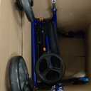 Drive Medical Hugo Elite Rollator Walker with Seat, Backrest and Basket, Blue