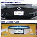 2PCS Matte License Plate Frames fit for BMW Aluminum Alloy 3 Color License Plate Cover Holder fit for All BMW License Plates Universal License Plate Covers Accessories for Front and Rear Car Tags