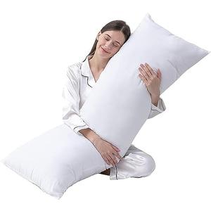 DOWNCOOL Large Body Pillow Insert- Breathable Full Body Pillow for Side Sleeper - Soft Long Bed Pillow for Adults - 20 x 54 inch