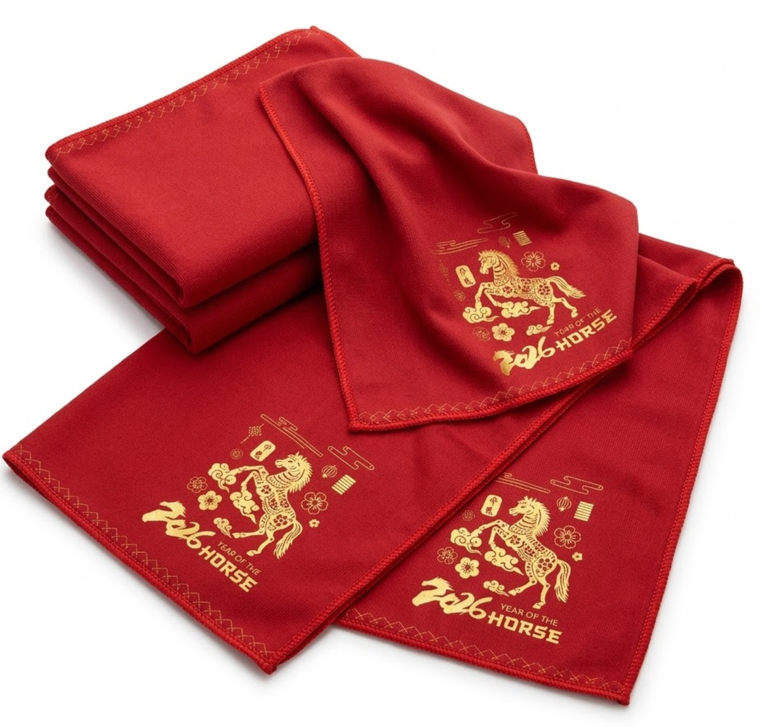 4 Piece Chinease New Year Hand Towels