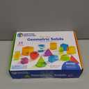 Learning Resources View-Thru Geometric Solids - Classroom Must Haves, Teacher Supplies, Geometry Set, Pattern Blocks, Homeschool, 3d School Shapes For Teaching, Math Manipulatives Essentials