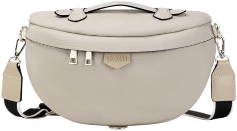 Eslcorri Crossbody Bags for Women - Fashion Sling Purse Shoulder Bag Fanny Pack Leather Causal Chest Bum Bag Cross Body Purse