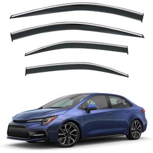 LQQDP 4pcs Window Visors Rain Guards for 2020-2025 Corolla 4-Door Sedan