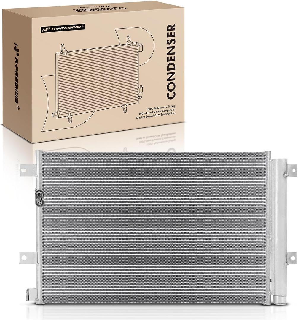A-Premium Air Conditioning A/C Condenser Compatible with Hino 145, 165, 185, 238 258, 258LP, 268, 308 338, FB1817, FA1517, 4.7L 5.3L 7.7L