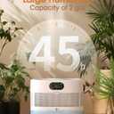 Reuseable Wick Evaporative Humidifier for Bedroom Quiet Healthy Baby Humidifier, No White Dust, Evaporative Humidifier Large Room 800ml/h 3 Speeds, 2