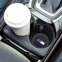 Car Cup Holder Coaster Fit for BMW M M2 M3 M4 Recessed Silicone Cupholder Coaster Interior Accessories 2.75in 2Pack
