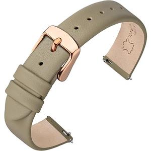 ANNEFIT Watch Bands for Men Women, Top Grain Leather Watch Strap with Quick Release, Band Width 20mm