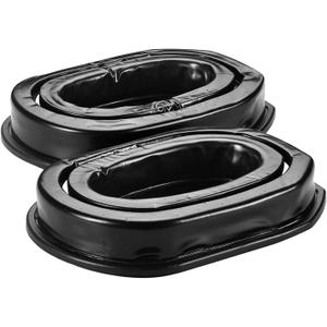 PROHEAR GEP03 Upgraded Gel Ear Pads for Walker's Razor Earmuffs, Comfortable and Soft Replacement Gel Ear Cups with Sealed Bottom Shell - Black