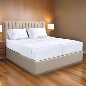 Ready To Rest 100% Egyptian Cotton Split California King Sheets Sets for Adjustable Bed 5 Piece, Fits Mattress Upto 16" Deep, Ultra Soft, Cooling Bed Sheets, White Solid