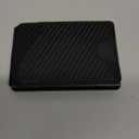 Typecase Wallet for Men: Rfid-blocking with Money Clip Slim Leather Bifold ID Window Smart Pop Up Card Case Front Pocket Wallet (Carbon Fiber Black)