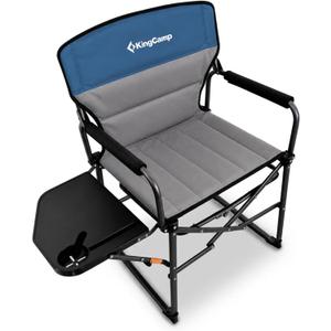KingCamp Oversized Camping Directors Chair for Big & Tall Heavy Duty 440lbs, X-Large