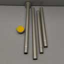 Thestoa Brushed Nickel Shower Curtain Rod Adjustable 43-78 inch, 1"Diameter Spring Tension Curtain Rod No Drill, Anti-Rust Non-Slip Shower Rod for Bathroom Tension Rod