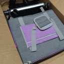 FINESUN Sewing Machine Case with Wheels, 17 x 9.5 x 12 inches, Purple