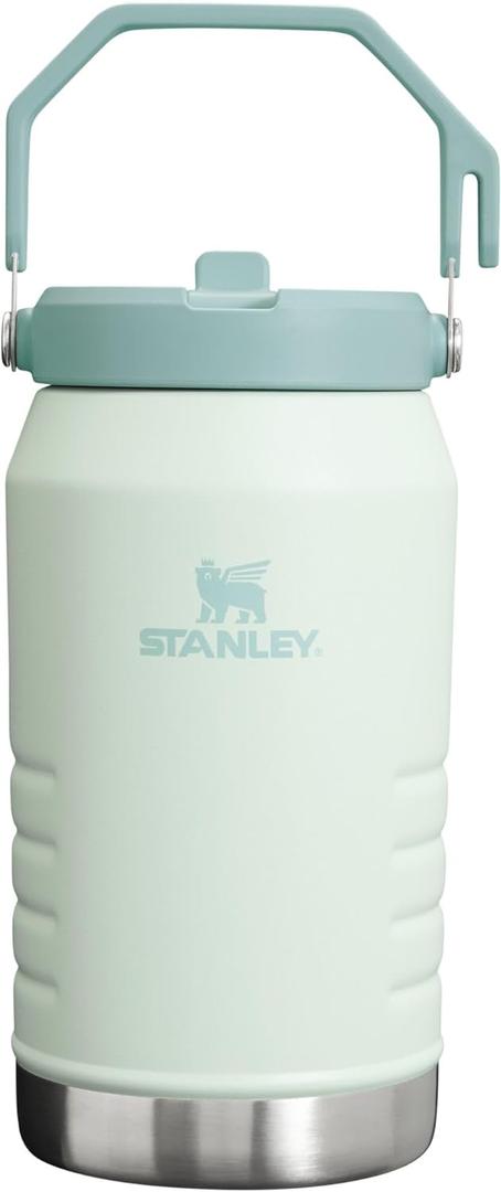 Stanley IceFlow Flip Straw Jug with Handle 64 oz| Twist On Lid and Flip Up Straw | Leak Resistant for Travel and Sports | Insulated Stainless Steel | BPA-Free | Mist