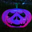 Thanksgiving Party Decorations Inflatable Pumpkin Shape Remote Control Led 23 Inches Pumpkin for Halloween Holiday Outdoor Yard Indoor Decorations with Waterproof Multicolor