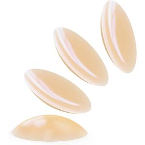 Non Adhesive Nipple Covers Reusable Thin 2Pairs Silicone Breast Pasties for Women No Show Boob Cover Bra