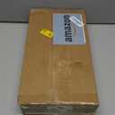 LAMU Corner Shower Caddy Tension Pole, Rust-resistant Shower Organizer, Strong Spring, 4 Adhesive Pads, Non-Slip Grid Base, Adjustable 4-Tier Basket, 8 Hooks, Fits Heights 19.7-113.8", Black