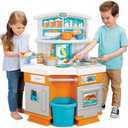 Little Tikes Home Grown Kitchen - Role Play Realistic Kitchen Real Cooking & Water Boiling Sounds Kitchen Accessories Set for Girls Boys - Multicolor 22 x 18 x 30.25 inches