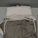 mommore Diaper Bag Backpack Unisex Baby Bag Large Diaper Bag with Changing Pad, Insulated Pockets, Stroller Buckles, Durable Travel Backpack with Luggage Strap (Beige+brown)