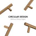 Goldenwarm 5 Pack Champagne Bronze Cabinet Pulls Gold Cabinet Handles 3-3/4 inch(96mm) Champagne Drawer Handles Brushed Bronze Drawer Pulls Kitchen Dresser Door Hardware