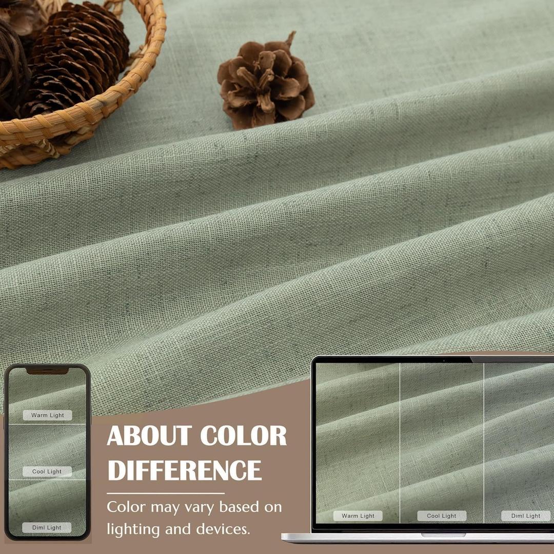 Sage Green 40"x60" Curtain 2 Pack