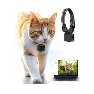 Cat Camera Collar 1080P HD Video Recording Pet POV Cam, NO WiFi NO APP, Mini Action Cameras for Cats/Dogs Tracking(No Micro-SD Card Included)