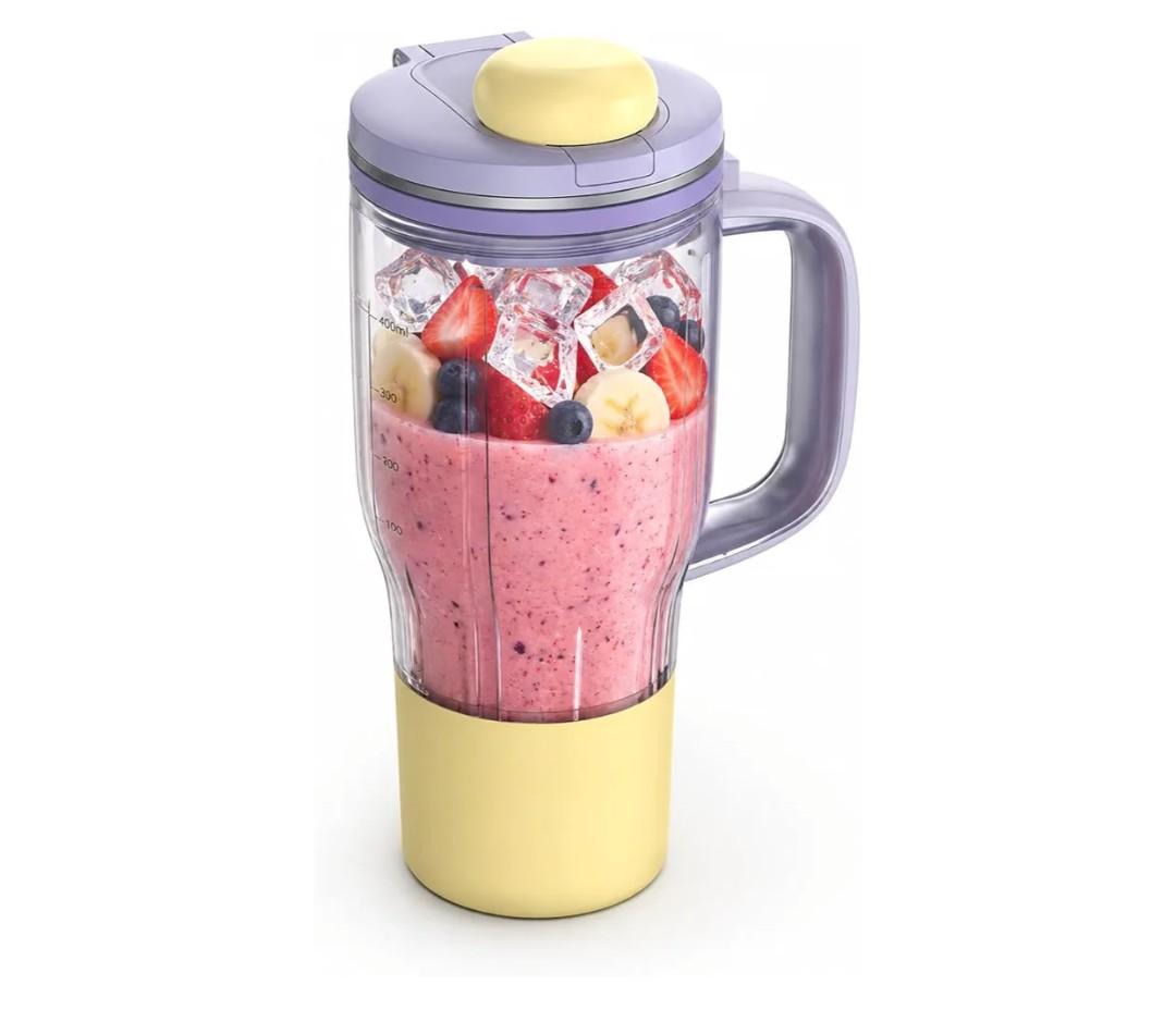 26oz Replacement Cup for Ninja BlendBoss Blender, Portable Travel Tumbler with Lid Compatible with BlendBOSS DB300 DB351 Personal Blender for Smoothies Juices, Outdoor Use (Lavender Lemonade)