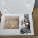 Meefad Modern Glass Table Lamp Ice Cubes Shaped Bedside Nightstand Lamp Small Decorative Night Light for Bedroom Living Room Amber Finish (Gold)