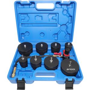 DPTOOL Turbo System Leakage Tester Turbocharger Air Pressure Guage Cooling System Intercoolers Radiators Hose Leaks Test with Regulator Manual Valve 1.38''-3.54''