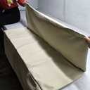 Foam Baby Play Mat: PU Leather Waterproof Kids Playmat - Trifold Floor Mat - Large Play Mat for Playpen Thick Pad Fodable Mattress Soft Toddler Mattress Infant Cushion for Preschool (Beige) 47" x 47"