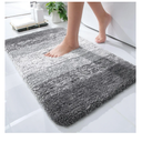 OLANLY Bathroom Rugs Mat 24x16, Extra Soft Absorbent Microfiber Bath Rugs, Rubber Backing, Quick Dry, Machine Washable Bath Mats for Bathroom Floor, Tub and Shower, Home Decor Accessories, Grey