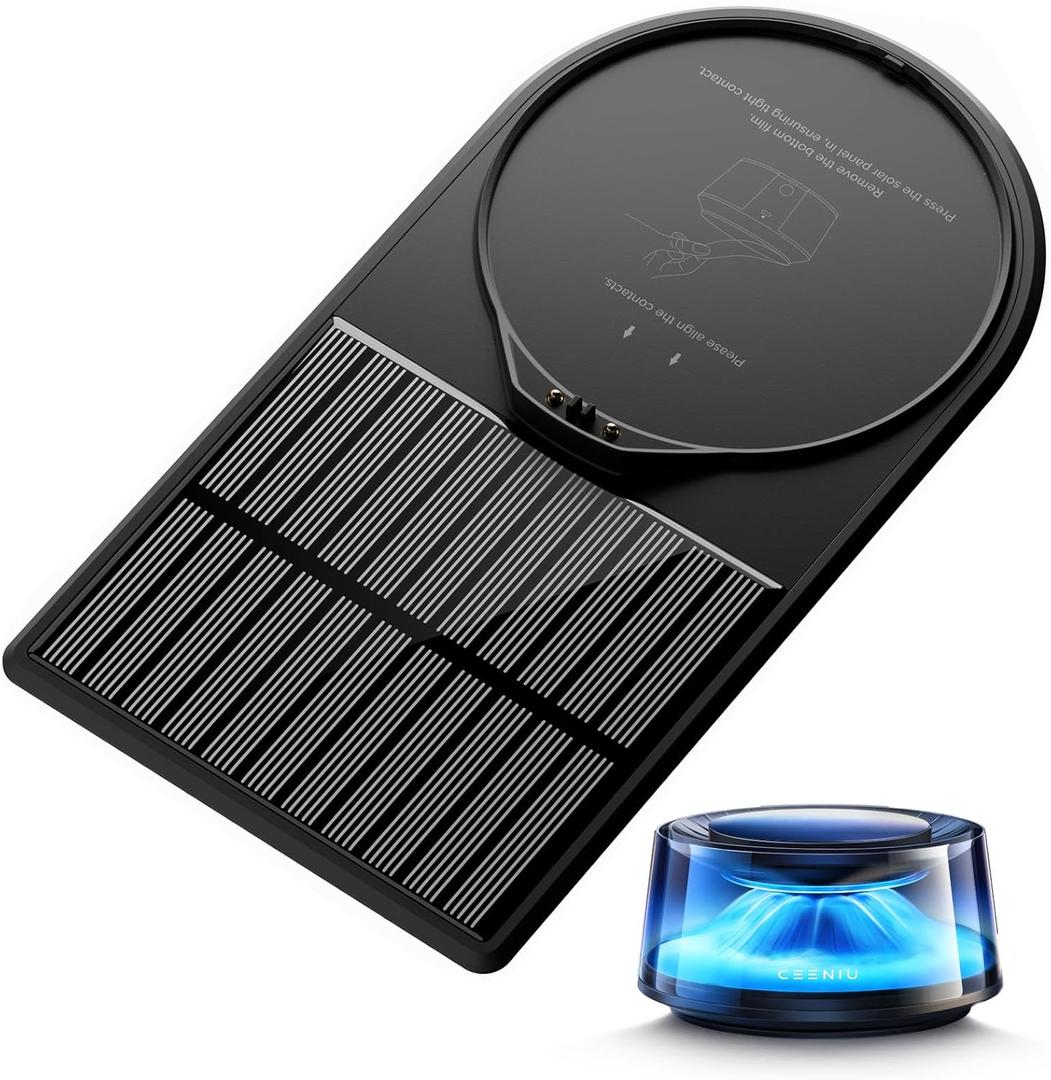 Ceeniu CF8 Solar Panels, Small Solar Panels with High Performance Monocrystalline, Overcharging Protection Auto Shut-Off, 3M Tech, CF8 Car Air Fresheners Customized