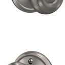Schlage F10 GEO 619 Georgian Door Knob, Hall & Closet Passage Lock, Satin Nickel