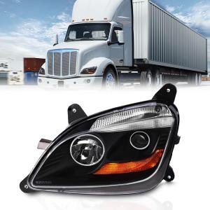Fit for 2011-2023 Peterbilt 579 587 Class 8 Truck Projector Headlight Headlamp Black Housing Assembly Replacement Left