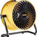 HiCFM 16" High-velocity Drum Air Circulator Fan 2800 CFM Large Airflow Turbo Shop Floor Fan with 360-degree Pivoting Head, 3-speed 1/4 HP Motor